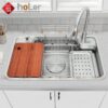 Chậu Rửa Chén 1 Hộc Inox 304 Holer HLCR726-8050