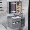 Tủ Lavabo Nhựa Đặc PVC PIMA Tủ Gương Led TLVB140XM – 8047
