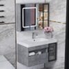 Tủ Lavabo Nhựa Đặc PVC PIMA Tủ Gương Led TLVB140XM – 8047