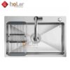 Chậu Rửa Chén 1 Hộc Inox 304 Dày 3mm Holer HLCR727-8245