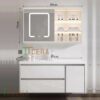 Tủ Lavabo Nhựa PVC Đặc Vân Gỗ TTCERA TLVB143