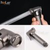 Vòi Xịt Vệ Sinh HoLer Đồng Thau Sơn Tĩnh Điện Xám HX08