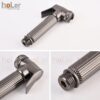 Vòi Xịt Vệ Sinh HoLer Đồng Thau Sơn Tĩnh Điện Xám HX08