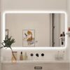Gương Đèn Led 3 Màu Chữ Nhật Có Nút Cảm Ứng Và Sấy Holer HLG09