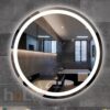 Gương Đèn Led 3 Màu Tròn Có Nút Cảm Ứng Và Sấy Holer HLG18