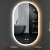 Gương Đèn Led Toàn Thân 3 Màu Oval Có Nút Cảm Ứng Và Sấy Holer HLG17