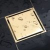 Phiễu Thoát Sàn Chống Hôi Đồng Thau Bóng Mạ Vàng TTCERA PT17