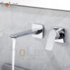 Vòi Lavabo Âm Tường Đồng Thau Mạ Crome HoLer HL-LBA612