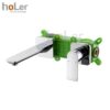 Vòi Lavabo Âm Tường Đồng Thau Mạ Crome HoLer HL-LBA612