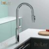 Vòi Rửa Chén Rút Dây Đồng Thau Mạ Crome Holer CHL965