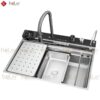 Combo Chậu Rửa Chén Kèm Vòi Rửa Chén 5 Phím Xoay 180 Hiển Thị Nhiệt Độ HoLer HLCR738-7546