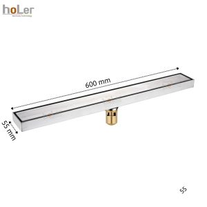 Phễu Thoát Sàn Đồng Thau Sơn Mạ Niken Xám Chống Hôi hoLer HLPT17