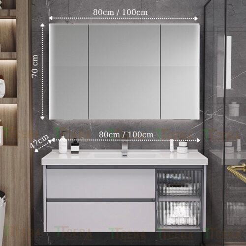 Tủ Lavabo Nhựa PVC Đặc TTCERA TLVB167