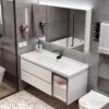 Tủ Lavabo Nhựa PVC Đặc TTCERA TLVB167