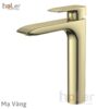 Vòi Lavabo Nóng Lạnh Đồng Thau Cao 30cm Holer HL-LB705 Vàng
