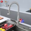 Vòi rửa chén thác nước dây kéo Inox SUS 304 Holer CHL972