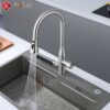 Vòi rửa chén thác nước dây kéo Inox SUS 304 Holer CHL972