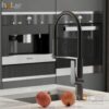 Vòi Rửa Chén Đồng Sơn Tĩnh Điện Màu Xám Holer CHL975