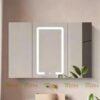 Tủ Gương Lavabo Nhựa PVC Cánh Led TTCERA TG14