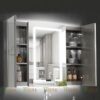 Tủ Gương Lavabo Nhựa PVC Cánh Led TTCERA TG14