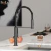 Vòi Rửa Chén Đồng Sơn Tĩnh Điện Màu Xám Holer CHL975