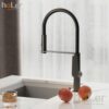 Vòi Rửa Chén Đồng Sơn Tĩnh Điện Màu Xám Holer CHL975