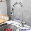 Vòi rửa chén Lạnh Thác Nước Rút Dây Inox SUS 304 Holer CHL971
