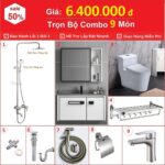 Combo Nhà Vệ Sinh Trọn Bộ 9 Món 6.4 Triệu CBT9-6400