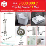 Combo Nhà Vệ Sinh Trọn Bộ 11 Món 5 Triệu CB11B-5000