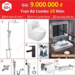 Combo Nhà Vệ Sinh Trọn Bộ 10 Món Cao Cấp 9 Triệu CB10-9000