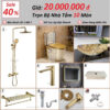 Combo Nhà Vệ Sinh Màu Vàng HoLer Germany Trọn Bộ 10 Món 20 Triệu CBHL10-2000