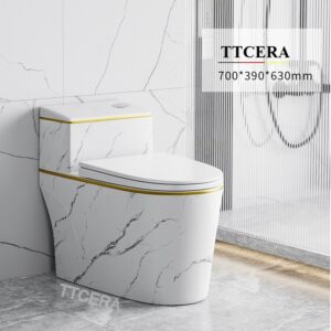 Bồn Cầu 1 Khối Vân Đá TTCERA BC045