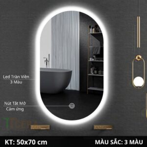 Gương Led Cảm Oval 50x70 TTCERA GL56