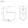 Bồn Cầu 1 Khối Holer HLBC284