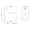 Bồn Cầu Trứng 1 Khối Holer HLBC282