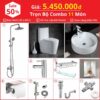 Combo Nhà Vệ Sinh 11 Món 5.45 Triệu TTCERA CBTT03-5450