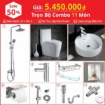 Combo Nhà Vệ Sinh 11 Món 5.45 Triệu TTCERA CBTT03-5450