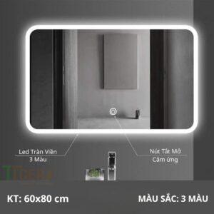 Gương Led Cảm Chữ Nhật Ngang 60x80 TTCERA GL58
