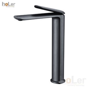 Vòi Lavabo Nóng Lạnh Đồng Sơn Tĩnh Điện Đen HoLer HL-LB682B