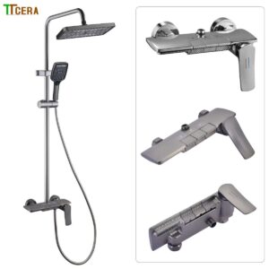 Sen Cây Phím Đàn Đồng Thau Mạ TiTan Màu Xám TTCERA SC174A