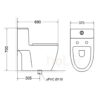 Bồn Cầu 1 Khối Holer HLBC295