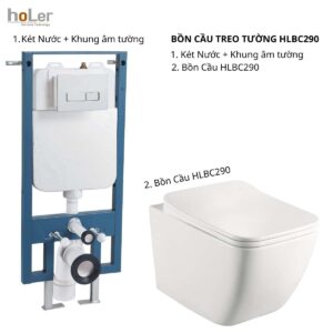Bồn Cầu Treo Tường HoLer HLBC290