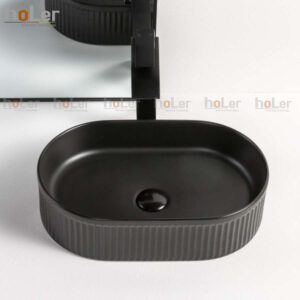 Chậu Lavabo Đặt Bàn Màu Đen Holer HL-LB434
