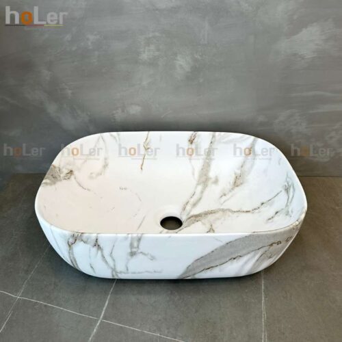 Chậu Lavabo Đặt Bàn Vân Đá Holer HL-LB430
