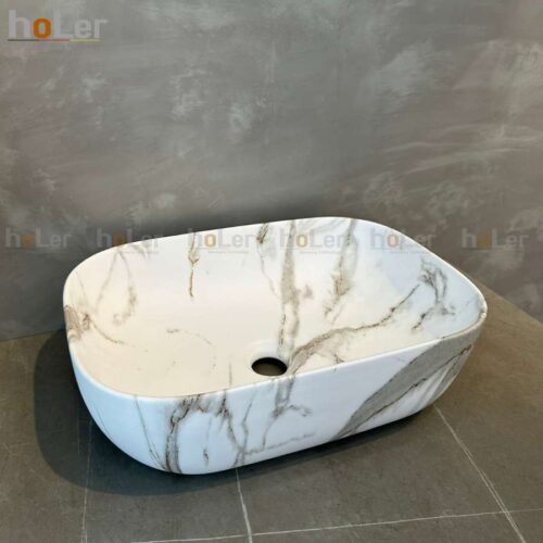 Chậu Lavabo Đặt Bàn Vân Đá Holer HL-LB430
