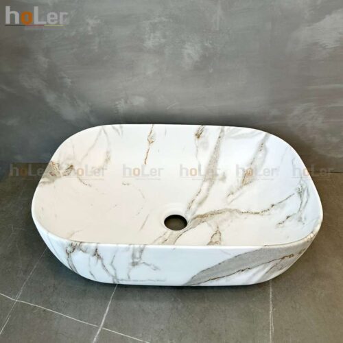 Chậu Lavabo Đặt Bàn Vân Đá Holer HL-LB430