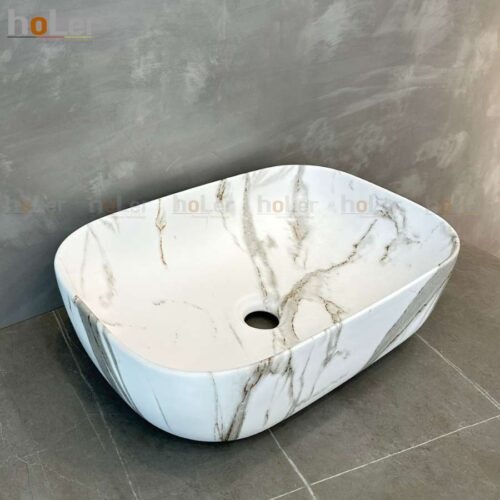 Chậu Lavabo Đặt Bàn Vân Đá Holer HL-LB430