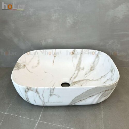 Chậu Lavabo Đặt Bàn Vân Đá Holer HL-LB430