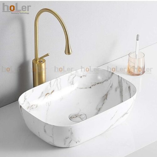 Chậu Lavabo Đặt Bàn Vân Đá Holer HL-LB430