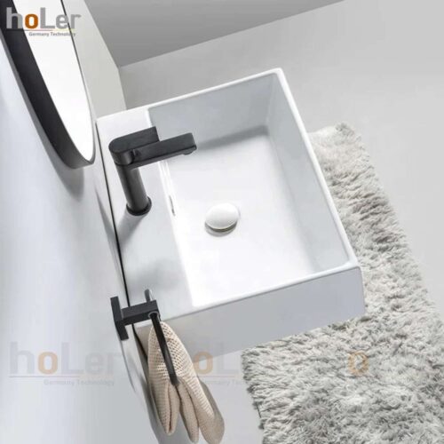 Chậu Lavabo Holer HL-LB439 ( Đặt Bàn – Treo Tường) – Lớn